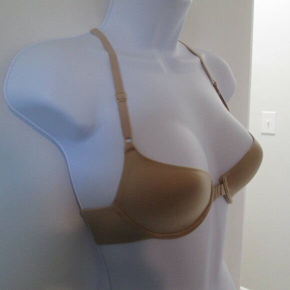 Natori Euphoria Tagless Front Close Contour Bra Nude NWT Sz 30B - Picture 3 of 4
